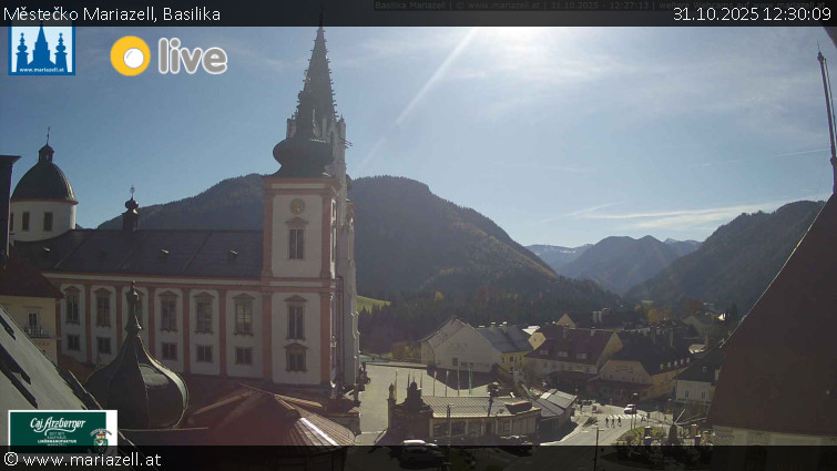 Městečko Mariazell - Basilika - 31.10.2025 v 12:30 Městečko Mariazell - Basilika - 31.10.2025 v 12:30