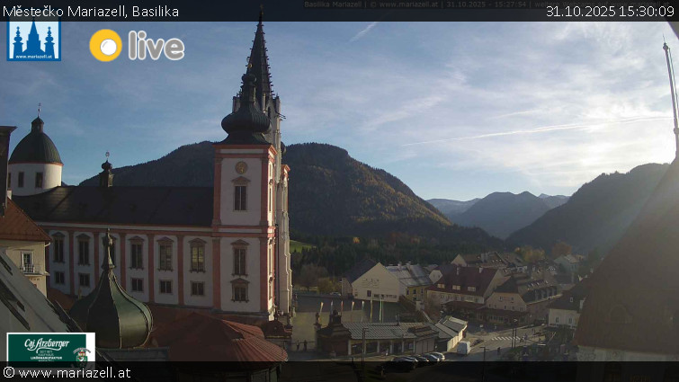 Městečko Mariazell - Basilika - 31.10.2025 v 15:30 Městečko Mariazell - Basilika - 31.10.2025 v 15:30