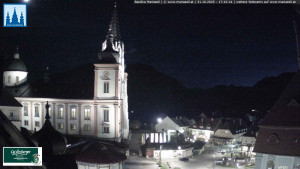 Městečko Mariazell - Basilika - 31.10.2025 v 17:45 Městečko Mariazell - Basilika - 31.10.2025 v 17:45