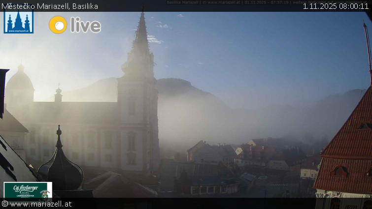 Městečko Mariazell - Basilika - 1.11.2025 v 08:00 Městečko Mariazell - Basilika - 1.11.2025 v 08:00