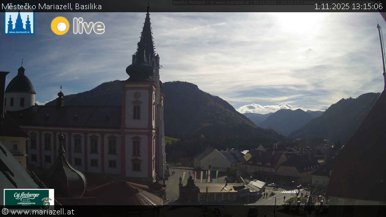 Městečko Mariazell - Basilika - 1.11.2025 v 13:15 Městečko Mariazell - Basilika - 1.11.2025 v 13:15