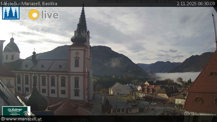 Městečko Mariazell - Basilika - 2.11.2025 v 08:30 Městečko Mariazell - Basilika - 2.11.2025 v 08:30