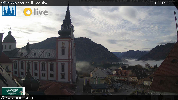 Městečko Mariazell - Basilika - 2.11.2025 v 09:00 Městečko Mariazell - Basilika - 2.11.2025 v 09:00