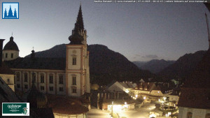 Městečko Mariazell - Basilika - 7.11.2025 v 06:15 Městečko Mariazell - Basilika - 7.11.2025 v 06:15