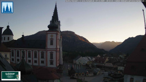 Městečko Mariazell - Basilika - 7.11.2025 v 16:15 Městečko Mariazell - Basilika - 7.11.2025 v 16:15