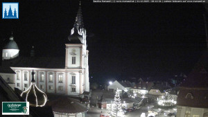 Městečko Mariazell - Basilika - 21.12.2025 v 06:15 Městečko Mariazell - Basilika - 21.12.2025 v 06:15