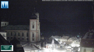 Městečko Mariazell - Basilika - 7.1.2026 v 05:30 Městečko Mariazell - Basilika - 7.1.2026 v 05:30