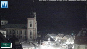 Městečko Mariazell - Basilika - 7.1.2026 v 05:45 Městečko Mariazell - Basilika - 7.1.2026 v 05:45