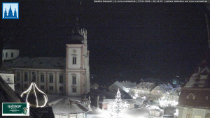 Městečko Mariazell - Basilika - 7.1.2026 v 06:15 Městečko Mariazell - Basilika - 7.1.2026 v 06:15