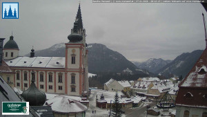 Městečko Mariazell - Basilika - 7.1.2026 v 08:45 Městečko Mariazell - Basilika - 7.1.2026 v 08:45