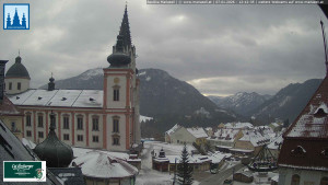 Městečko Mariazell - Basilika - 7.1.2026 v 12:45 Městečko Mariazell - Basilika - 7.1.2026 v 12:45
