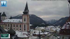 Městečko Mariazell - Basilika - 7.1.2026 v 15:45 Městečko Mariazell - Basilika - 7.1.2026 v 15:45