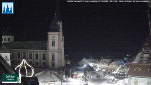 Městečko Mariazell - Basilika - 7.1.2026 v 20:45 Městečko Mariazell - Basilika - 7.1.2026 v 20:45