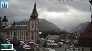 Městečko Mariazell - Basilika - 23.2.2026 v 12:45 Městečko Mariazell - Basilika - 23.2.2026 v 12:45