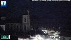 Městečko Mariazell - Basilika - 21.3.2026 v 05:15 Městečko Mariazell - Basilika - 21.3.2026 v 05:15