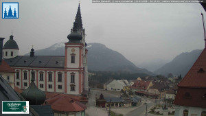 Městečko Mariazell - Basilika - 21.3.2026 v 06:15 Městečko Mariazell - Basilika - 21.3.2026 v 06:15