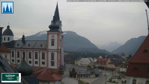 Městečko Mariazell - Basilika - 21.3.2026 v 07:15 Městečko Mariazell - Basilika - 21.3.2026 v 07:15