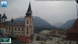 Městečko Mariazell - Basilika - 21.3.2026 v 15:45 Městečko Mariazell - Basilika - 21.3.2026 v 15:45