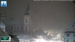 Městečko Mariazell - Basilika - 27.3.2026 v 04:15 Městečko Mariazell - Basilika - 27.3.2026 v 04:15