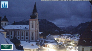 Městečko Mariazell - Basilika - 30.3.2026 v 06:15 Městečko Mariazell - Basilika - 30.3.2026 v 06:15