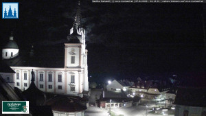 Městečko Mariazell - Basilika - 7.4.2026 v 04:15 Městečko Mariazell - Basilika - 7.4.2026 v 04:15
