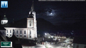 Městečko Mariazell - Basilika - 7.4.2026 v 05:30 Městečko Mariazell - Basilika - 7.4.2026 v 05:30