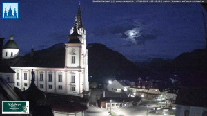 Městečko Mariazell - Basilika - 7.4.2026 v 05:45 Městečko Mariazell - Basilika - 7.4.2026 v 05:45