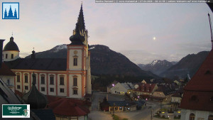 Městečko Mariazell - Basilika - 7.4.2026 v 06:15 Městečko Mariazell - Basilika - 7.4.2026 v 06:15