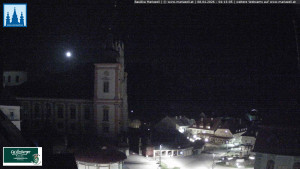 Městečko Mariazell - Basilika - 8.4.2026 v 04:15 Městečko Mariazell - Basilika - 8.4.2026 v 04:15