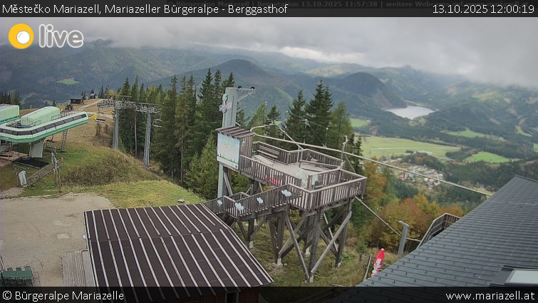 Městečko Mariazell - Mariazeller Bürgeralpe - Berggasthof - 13.10.2025 v 12:00 Městečko Mariazell - Mariazeller Bürgeralpe - Berggasthof - 13.10.2025 v 12:00