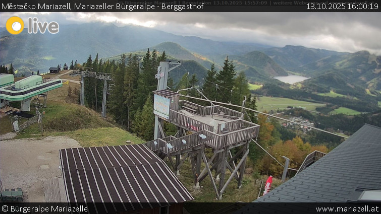 Městečko Mariazell - Mariazeller Bürgeralpe - Berggasthof - 13.10.2025 v 16:00 Městečko Mariazell - Mariazeller Bürgeralpe - Berggasthof - 13.10.2025 v 16:00