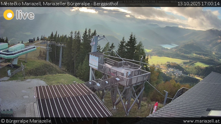 Městečko Mariazell - Mariazeller Bürgeralpe - Berggasthof - 13.10.2025 v 17:00 Městečko Mariazell - Mariazeller Bürgeralpe - Berggasthof - 13.10.2025 v 17:00