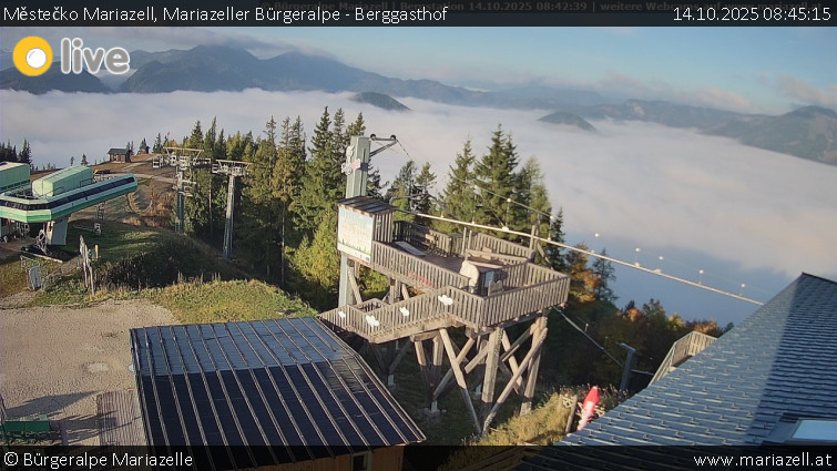 Městečko Mariazell - Mariazeller Bürgeralpe - Berggasthof - 14.10.2025 v 08:45 Městečko Mariazell - Mariazeller Bürgeralpe - Berggasthof - 14.10.2025 v 08:45