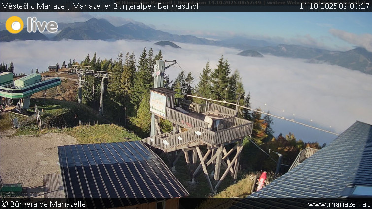 Městečko Mariazell - Mariazeller Bürgeralpe - Berggasthof - 14.10.2025 v 09:00 Městečko Mariazell - Mariazeller Bürgeralpe - Berggasthof - 14.10.2025 v 09:00