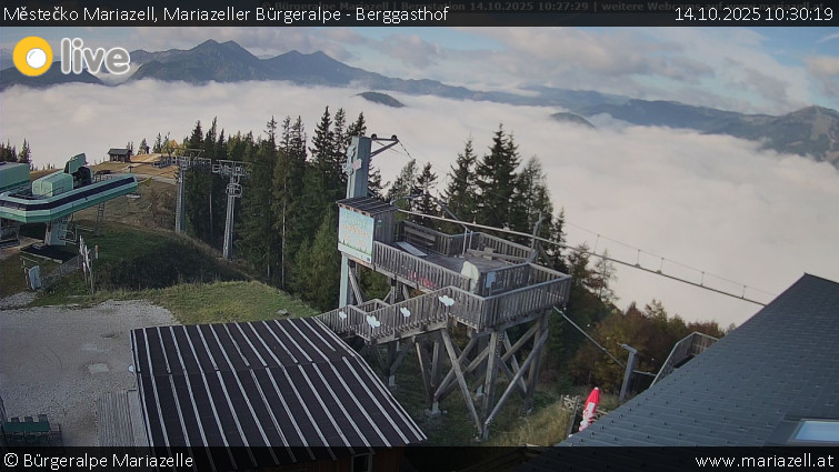 Městečko Mariazell - Mariazeller Bürgeralpe - Berggasthof - 14.10.2025 v 10:30 Městečko Mariazell - Mariazeller Bürgeralpe - Berggasthof - 14.10.2025 v 10:30