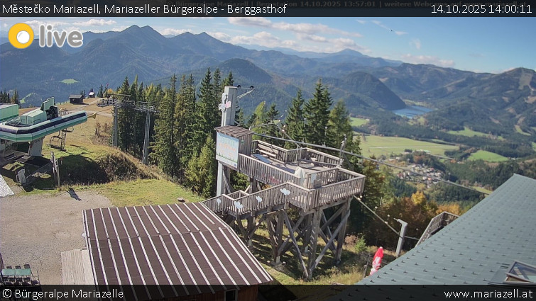 Městečko Mariazell - Mariazeller Bürgeralpe - Berggasthof - 14.10.2025 v 14:00 Městečko Mariazell - Mariazeller Bürgeralpe - Berggasthof - 14.10.2025 v 14:00