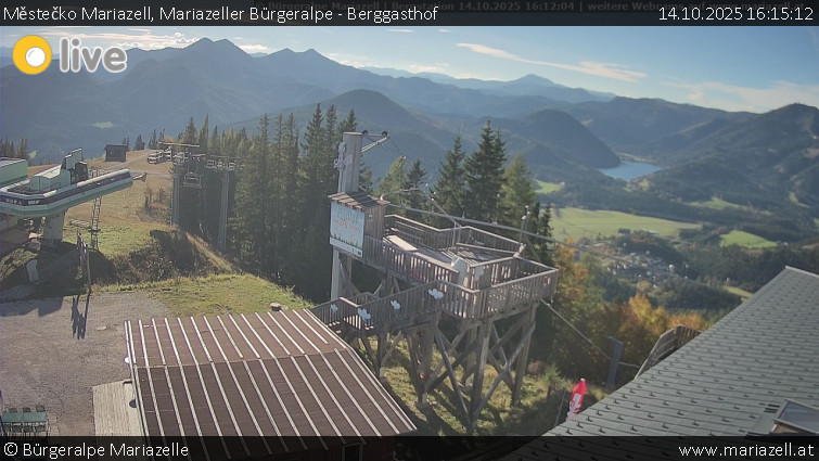 Městečko Mariazell - Mariazeller Bürgeralpe - Berggasthof - 14.10.2025 v 16:15 Městečko Mariazell - Mariazeller Bürgeralpe - Berggasthof - 14.10.2025 v 16:15