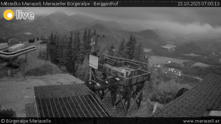Městečko Mariazell - Mariazeller Bürgeralpe - Berggasthof - 15.10.2025 v 07:00 Městečko Mariazell - Mariazeller Bürgeralpe - Berggasthof - 15.10.2025 v 07:00