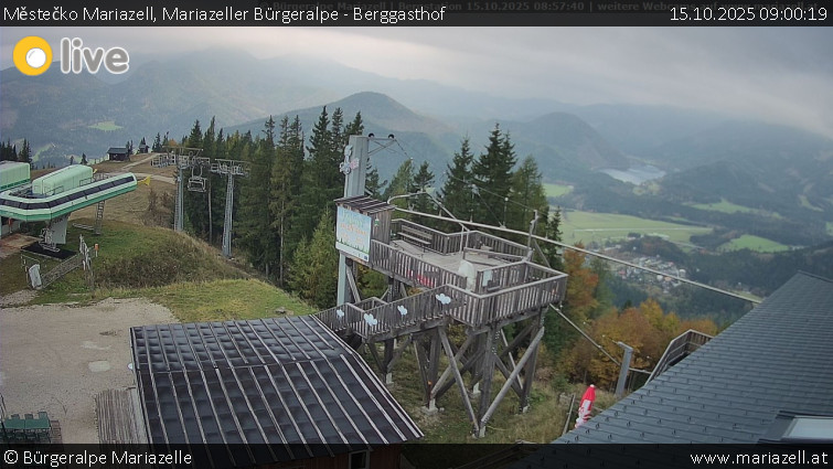 Městečko Mariazell - Mariazeller Bürgeralpe - Berggasthof - 15.10.2025 v 09:00 Městečko Mariazell - Mariazeller Bürgeralpe - Berggasthof - 15.10.2025 v 09:00