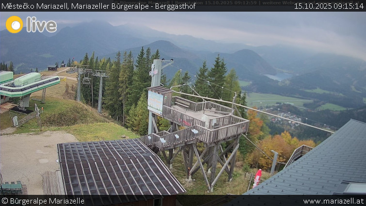 Městečko Mariazell - Mariazeller Bürgeralpe - Berggasthof - 15.10.2025 v 09:15 Městečko Mariazell - Mariazeller Bürgeralpe - Berggasthof - 15.10.2025 v 09:15