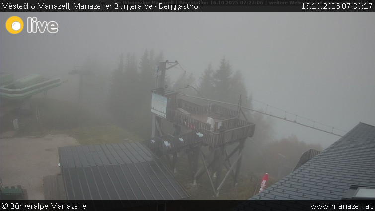 Městečko Mariazell - Mariazeller Bürgeralpe - Berggasthof - 16.10.2025 v 07:30 Městečko Mariazell - Mariazeller Bürgeralpe - Berggasthof - 16.10.2025 v 07:30