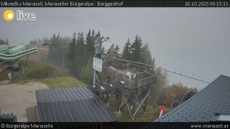 Městečko Mariazell - Mariazeller Bürgeralpe - Berggasthof - 16.10.2025 v 08:15 Městečko Mariazell - Mariazeller Bürgeralpe - Berggasthof - 16.10.2025 v 08:15