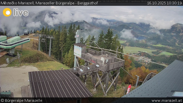Městečko Mariazell - Mariazeller Bürgeralpe - Berggasthof - 16.10.2025 v 10:30 Městečko Mariazell - Mariazeller Bürgeralpe - Berggasthof - 16.10.2025 v 10:30