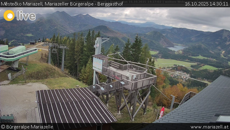 Městečko Mariazell - Mariazeller Bürgeralpe - Berggasthof - 16.10.2025 v 14:30 Městečko Mariazell - Mariazeller Bürgeralpe - Berggasthof - 16.10.2025 v 14:30