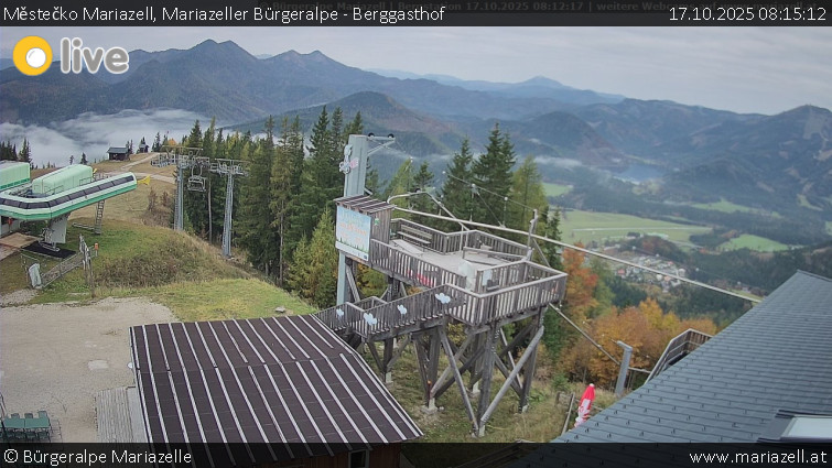 Městečko Mariazell - Mariazeller Bürgeralpe - Berggasthof - 17.10.2025 v 08:15 Městečko Mariazell - Mariazeller Bürgeralpe - Berggasthof - 17.10.2025 v 08:15