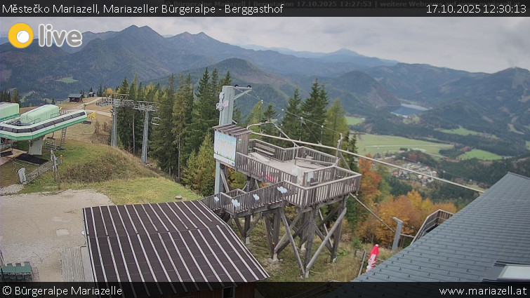 Městečko Mariazell - Mariazeller Bürgeralpe - Berggasthof - 17.10.2025 v 12:30 Městečko Mariazell - Mariazeller Bürgeralpe - Berggasthof - 17.10.2025 v 12:30