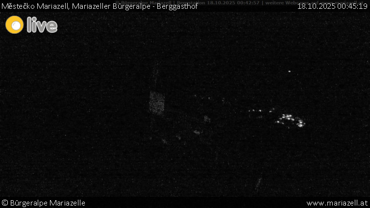 Městečko Mariazell - Mariazeller Bürgeralpe - Berggasthof - 18.10.2025 v 00:45 Městečko Mariazell - Mariazeller Bürgeralpe - Berggasthof - 18.10.2025 v 00:45