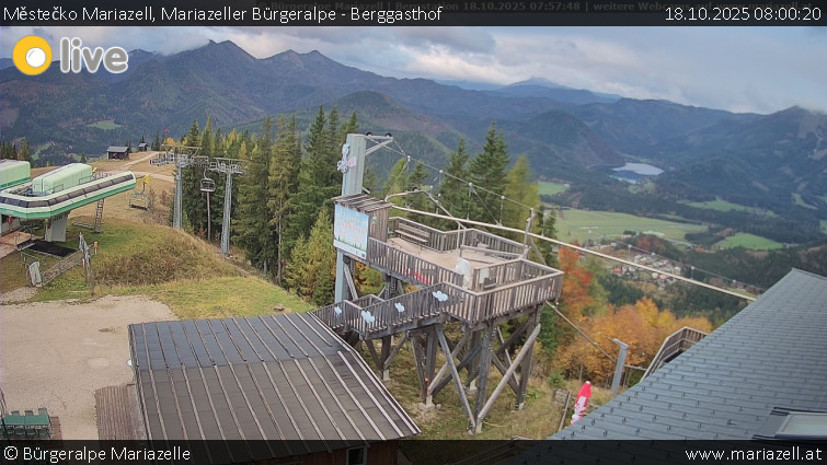 Městečko Mariazell - Mariazeller Bürgeralpe - Berggasthof - 18.10.2025 v 08:00 Městečko Mariazell - Mariazeller Bürgeralpe - Berggasthof - 18.10.2025 v 08:00
