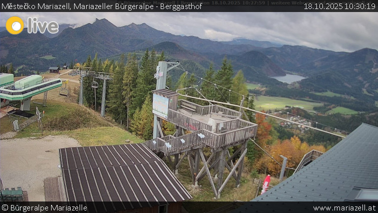 Městečko Mariazell - Mariazeller Bürgeralpe - Berggasthof - 18.10.2025 v 10:30 Městečko Mariazell - Mariazeller Bürgeralpe - Berggasthof - 18.10.2025 v 10:30