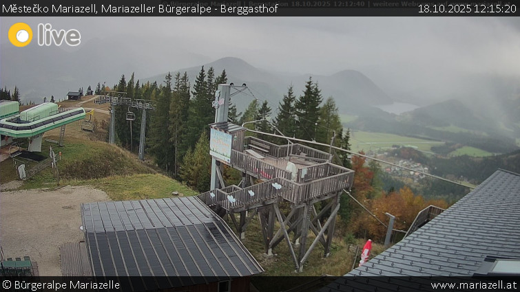 Městečko Mariazell - Mariazeller Bürgeralpe - Berggasthof - 18.10.2025 v 12:15 Městečko Mariazell - Mariazeller Bürgeralpe - Berggasthof - 18.10.2025 v 12:15